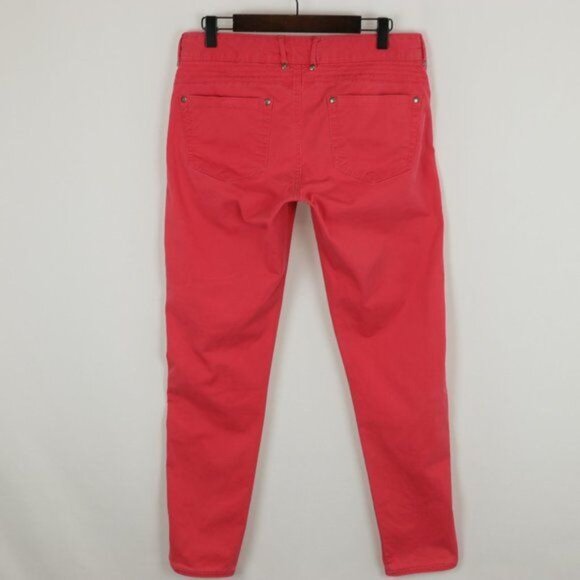 Athleta Kaleidoscope Women's Size 2 Pink Stretch Mid Rise Ankle Skinny Pants - Picture 3 of 10